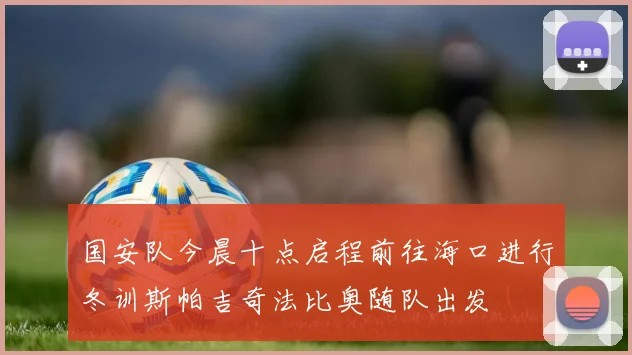 国安队今晨十点启程前往海口进行冬训斯帕吉奇法比奥随队出发